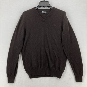 Purely Merino Cashmere Sweater Mens Medium Brown Australian Merino‎ Wool Blend